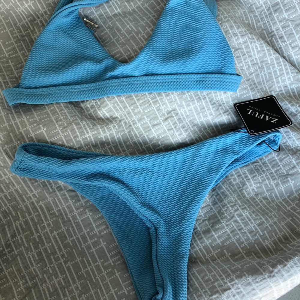 Zaful blue bikini never worn